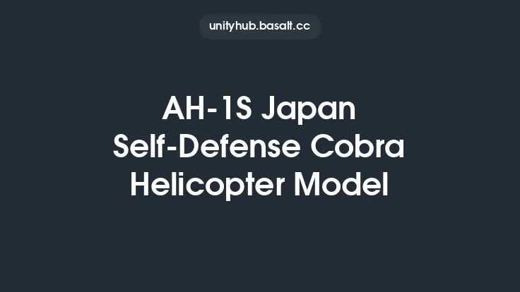AH-1S Japan Self-Defense Cobra Helicopter Model Thumbnail