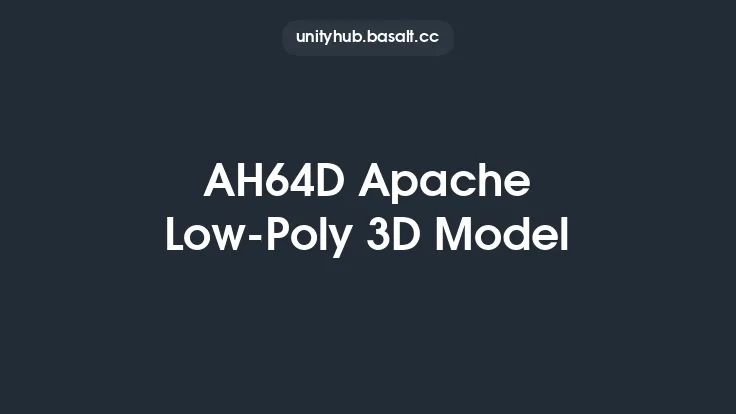 AH64D Apache Low-Poly 3D Model Thumbnail