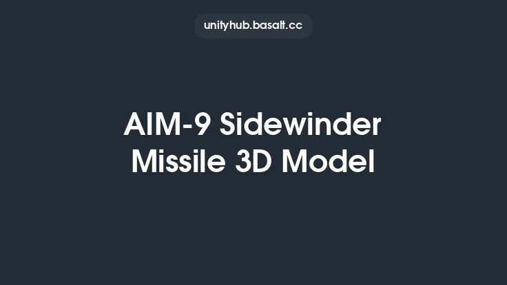 AIM-9 Sidewinder Missile 3D Model Thumbnail
