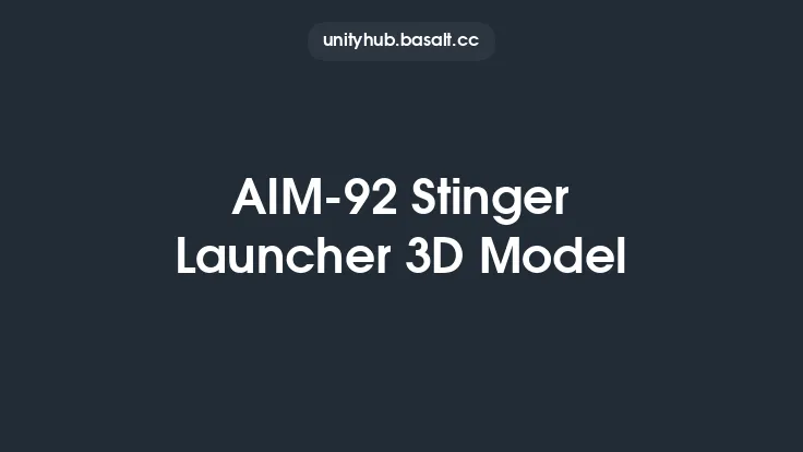 AIM-92 Stinger Launcher 3D Model Thumbnail