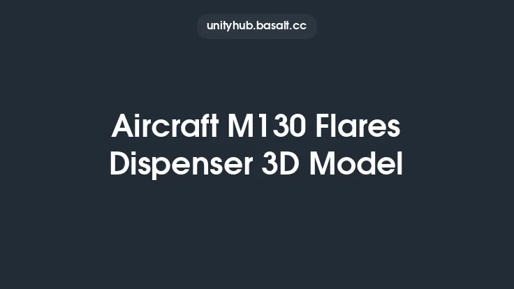 Aircraft M130 Flares Dispenser 3D Model Thumbnail