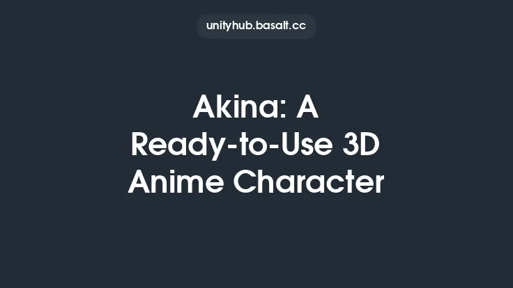 Akina: A Ready-to-Use 3D Anime Character Thumbnail