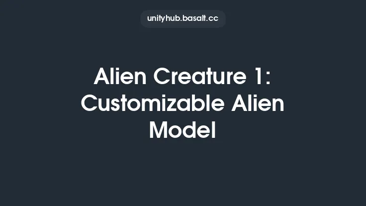 Alien Creature 1: Customizable Alien Model Thumbnail