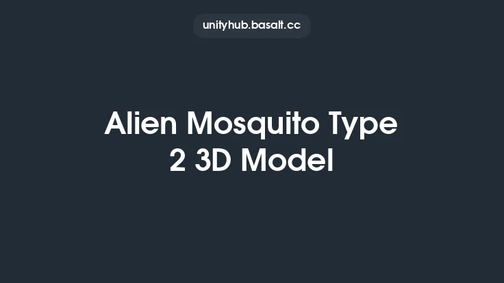 Alien Mosquito Type 2 3D Model Thumbnail