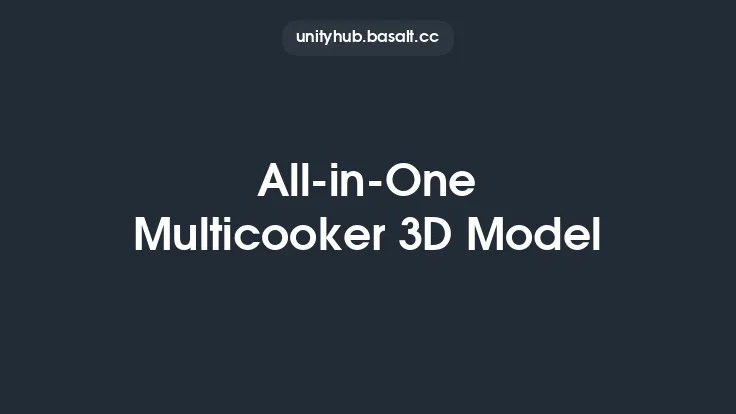 All-in-One Multicooker 3D Model Thumbnail