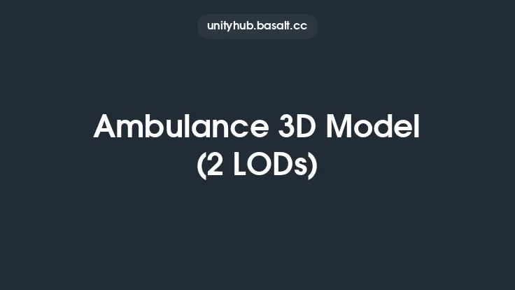 Ambulance 3D Model (2 LODs) Thumbnail
