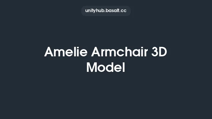 Amelie Armchair 3D Model Thumbnail