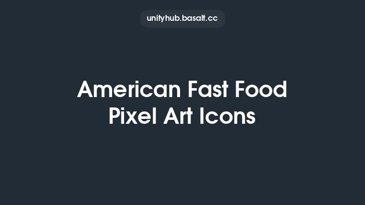 American Fast Food Pixel Art Icons Thumbnail