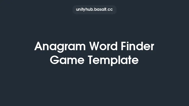 Anagram Word Finder Game Template Thumbnail