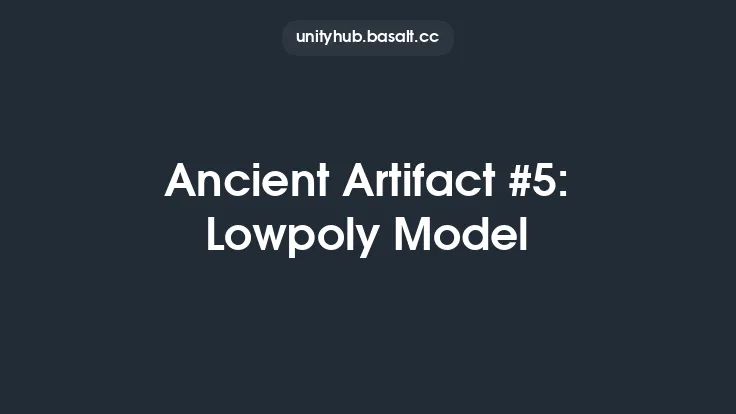 Ancient Artifact #5: Lowpoly Model Thumbnail
