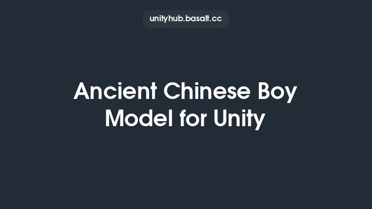 Ancient Chinese Boy Model for Unity Thumbnail
