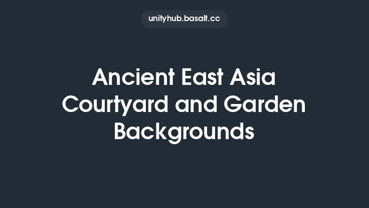 Ancient East Asia Courtyard and Garden Backgrounds Thumbnail