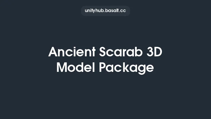 Ancient Scarab 3D Model Package Thumbnail