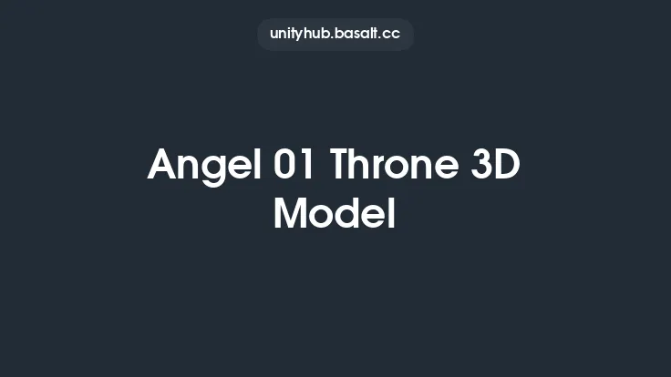 Angel 01 Throne 3D Model Thumbnail