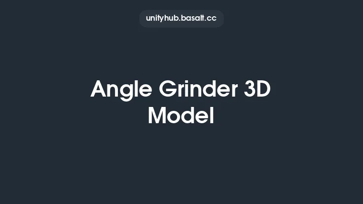 Angle Grinder 3D Model Thumbnail