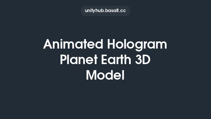Animated Hologram Planet Earth 3D Model Thumbnail