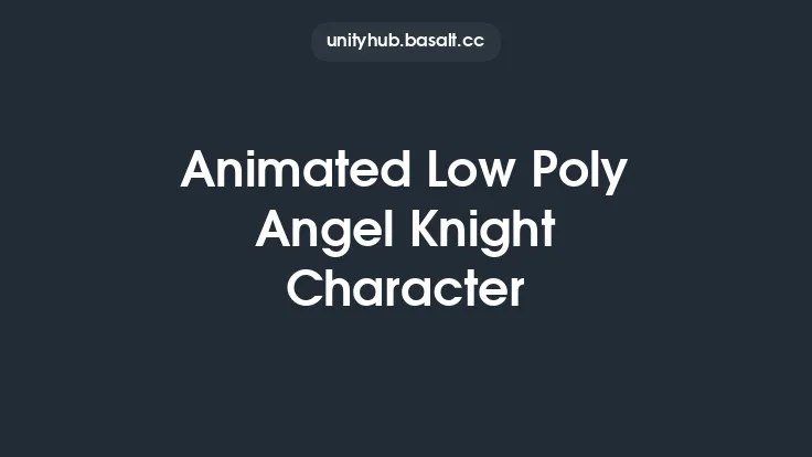 Animated Low Poly Angel Knight Character Thumbnail