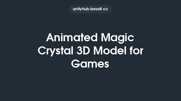 Animated Magic Crystal 3D Model for Games Thumbnail