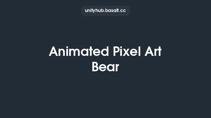 Animated Pixel Art Bear Thumbnail