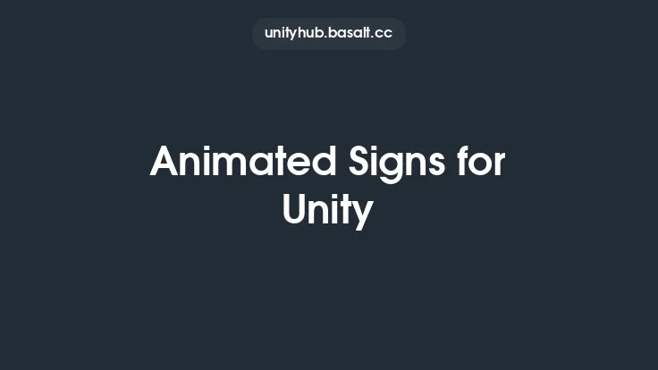 Animated Signs for Unity Thumbnail