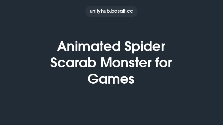 Animated Spider Scarab Monster for Games Thumbnail