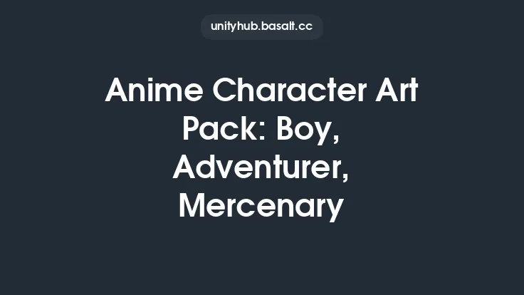 Anime Character Art Pack: Boy, Adventurer, Mercenary Thumbnail