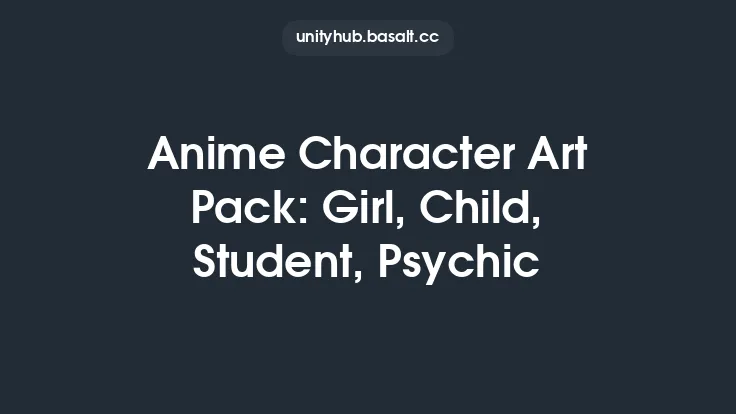 Anime Character Art Pack: Girl, Child, Student, Psychic Thumbnail