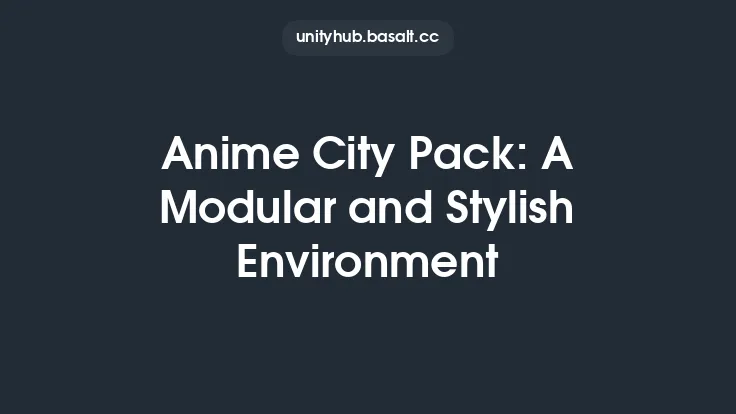 Anime City Pack: A Modular and Stylish Environment Thumbnail