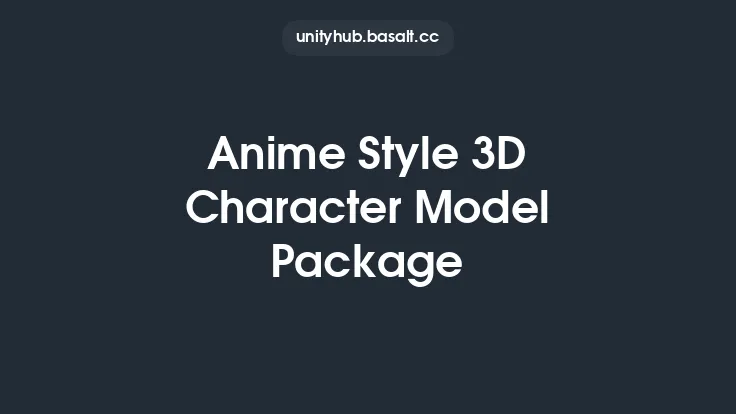 Anime Style 3D Character Model Package Thumbnail