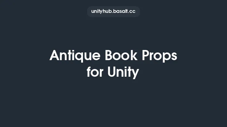 Antique Book Props for Unity Thumbnail