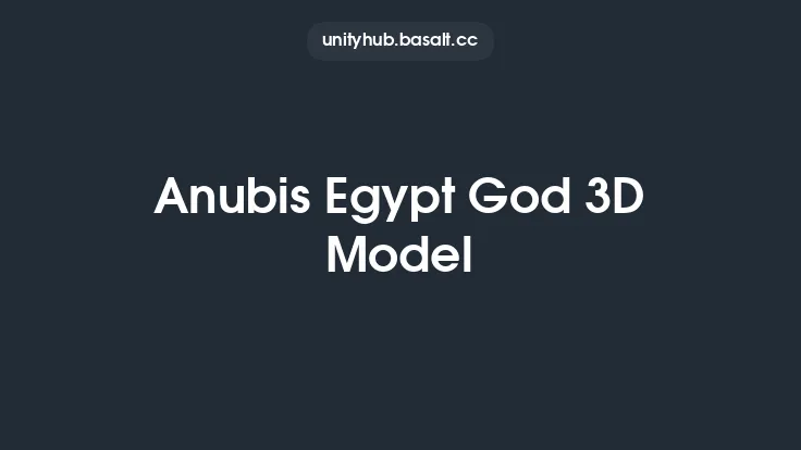 Anubis Egypt God 3D Model Thumbnail