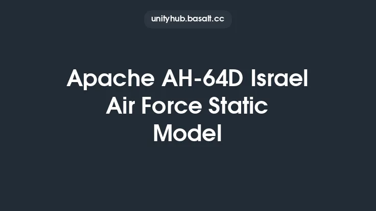 Apache AH-64D Israel Air Force Static Model Thumbnail