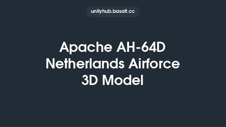 Apache AH-64D Netherlands Airforce 3D Model Thumbnail