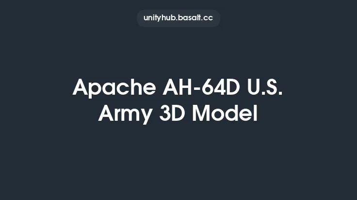 Apache AH-64D U.S. Army 3D Model Thumbnail