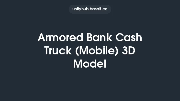 Armored Bank Cash Truck (Mobile) 3D Model Thumbnail