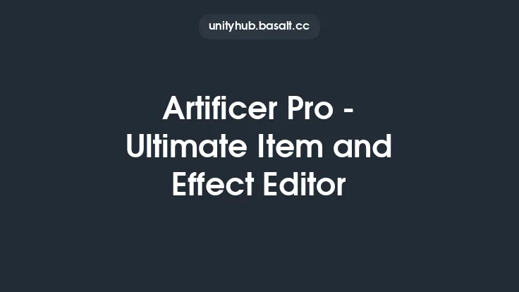 Artificer Pro - Ultimate Item and Effect Editor Thumbnail