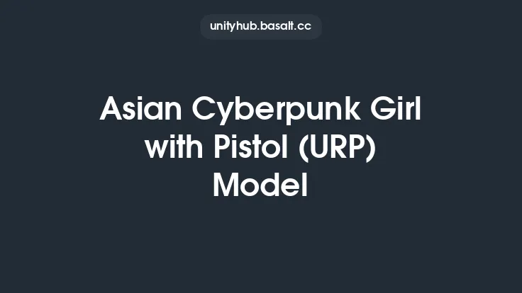 Asian Cyberpunk Girl with Pistol (URP) Model Thumbnail