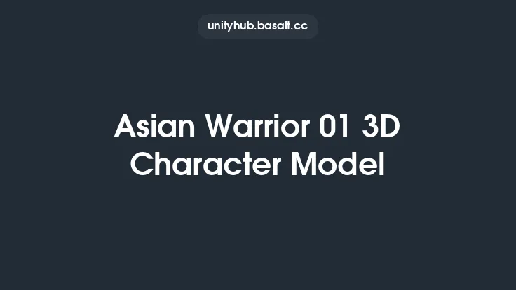 Asian Warrior 01 3D Character Model Thumbnail