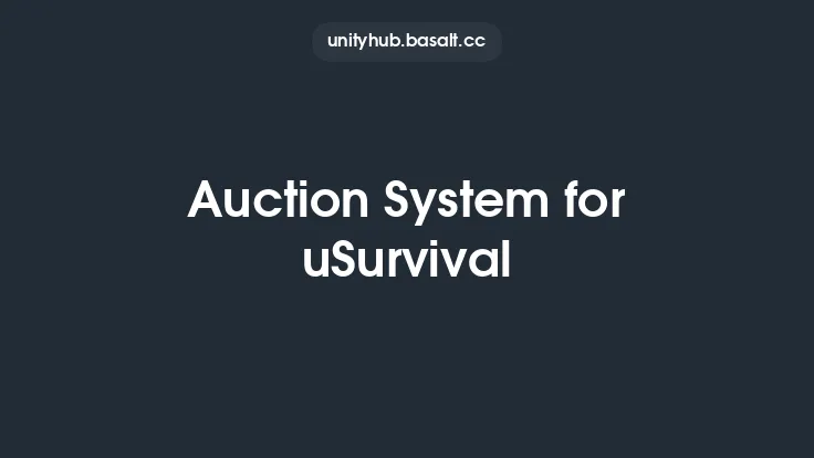 Auction System for uSurvival Thumbnail