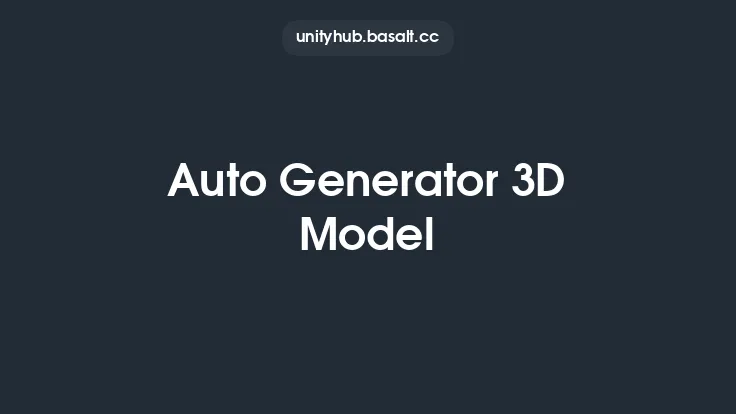 Auto Generator 3D Model Thumbnail