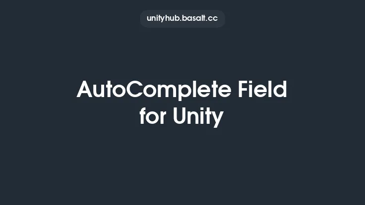 AutoComplete Field for Unity Thumbnail