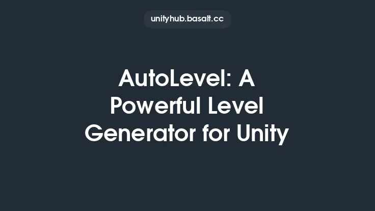 AutoLevel: A Powerful Level Generator for Unity Thumbnail