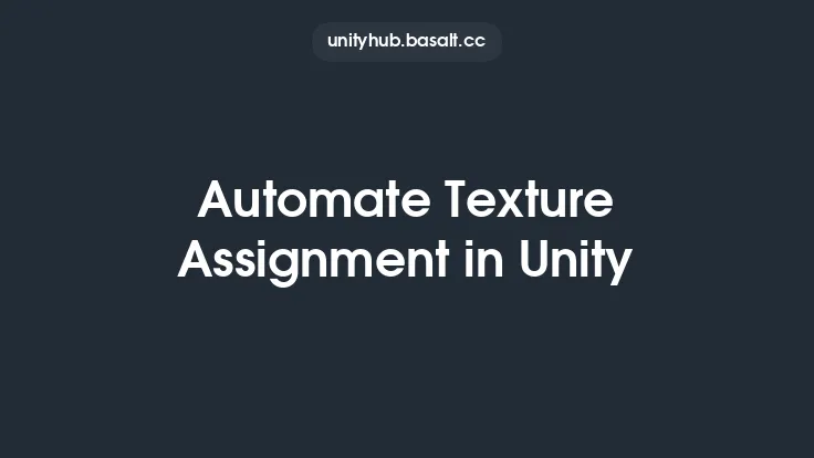 Automate Texture Assignment in Unity Thumbnail