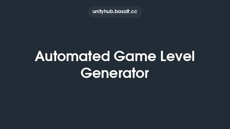 Automated Game Level Generator Thumbnail