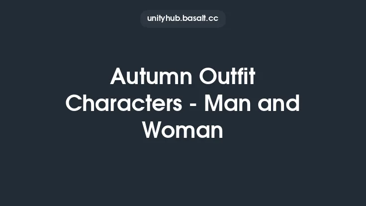 Autumn Outfit Characters - Man and Woman Thumbnail