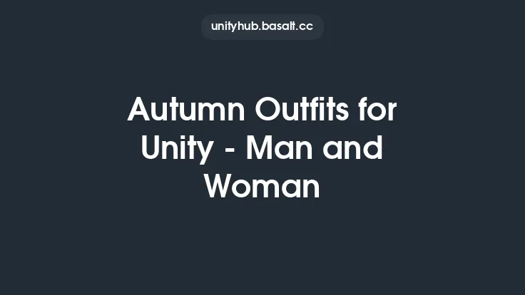 Autumn Outfits for Unity - Man and Woman Thumbnail