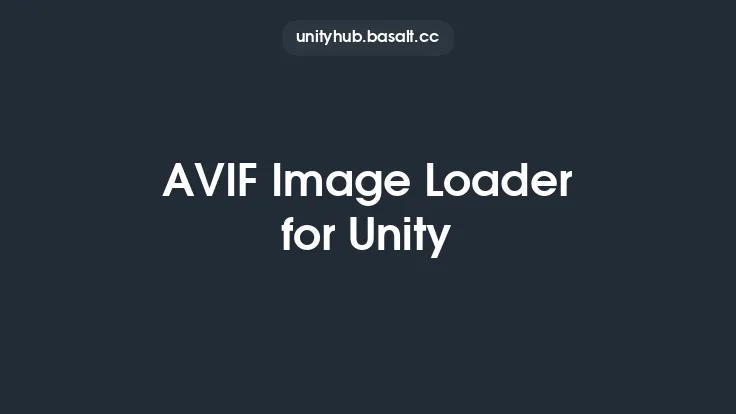 AVIF Image Loader for Unity Thumbnail