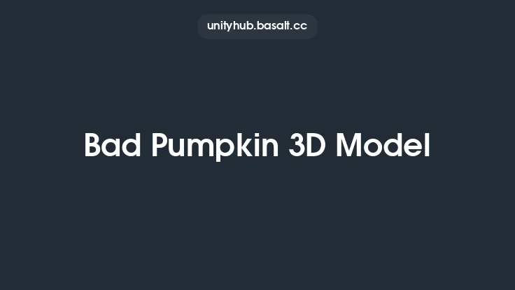 Bad Pumpkin 3D Model Thumbnail