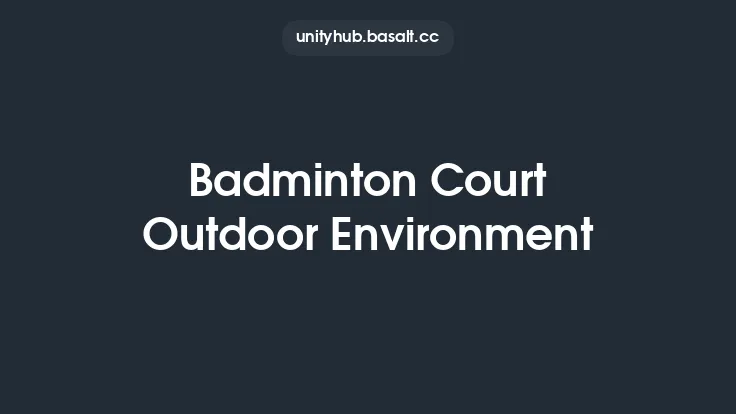 Badminton Court Outdoor Environment Thumbnail