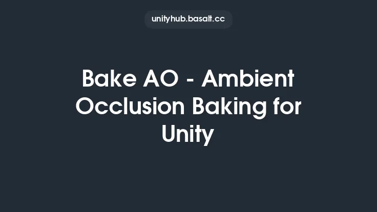 Bake AO - Ambient Occlusion Baking for Unity Thumbnail